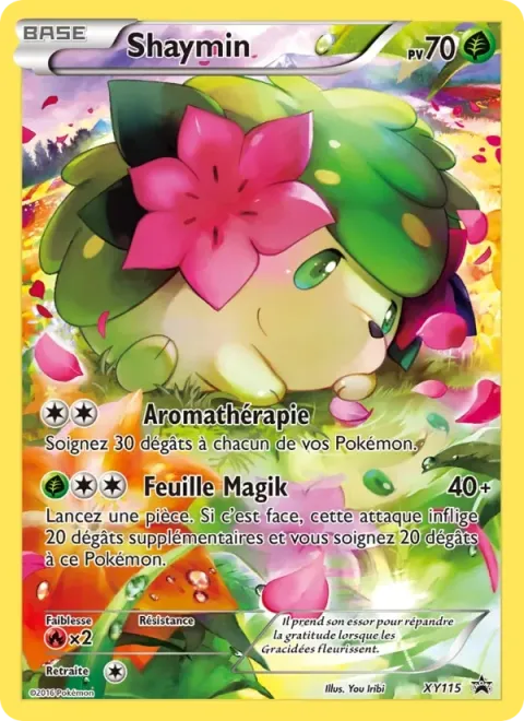 Carte Pokémon Shaymin XY115, extension Promo XY