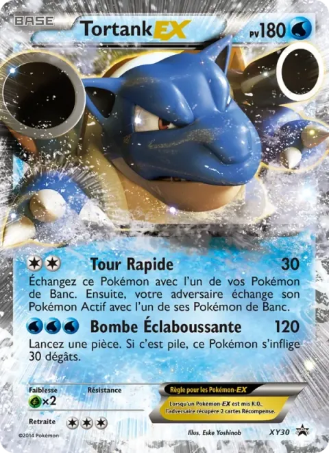 Carte Pokémon Tortank EX XY30, extension Promo XY