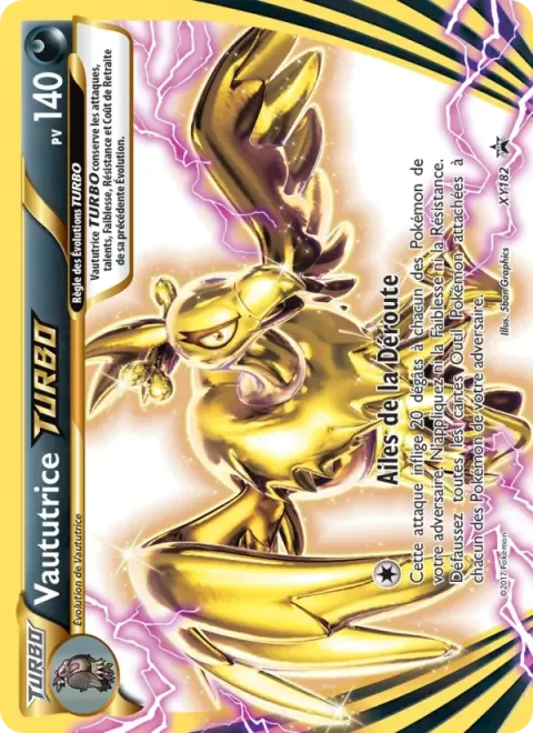 Carte Pokémon Vaututrice TURBO XY182, extension Promo XY