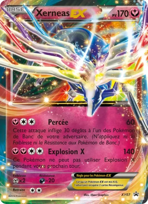 Carte Pokémon Xerneas EX XY07, extension Promo XY