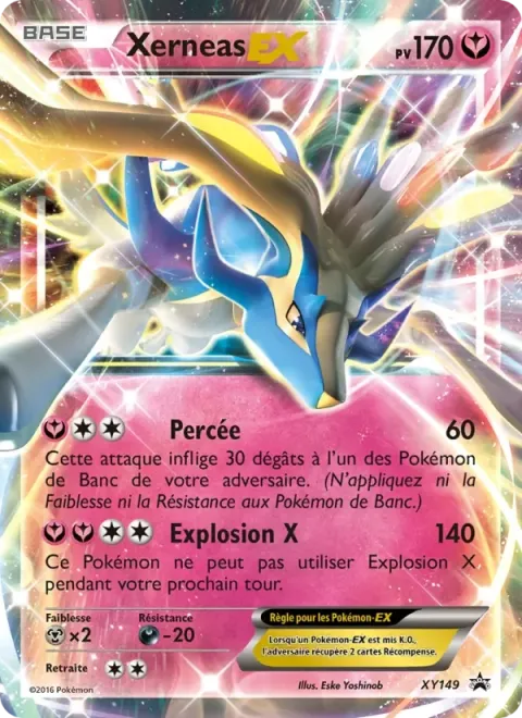Carte Pokémon Xerneas EX XY149, extension Promo XY