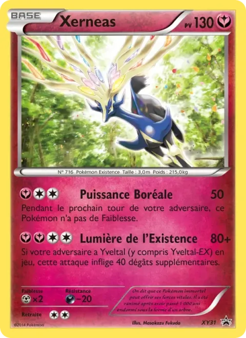 Carte Pokémon Xerneas XY31, extension Promo XY