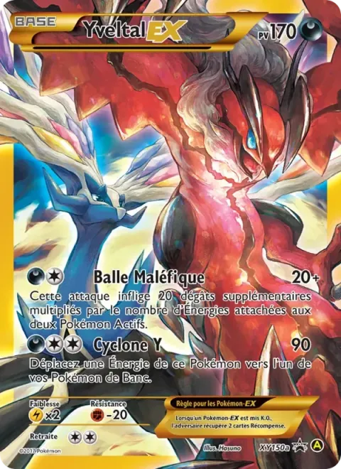 Carte Pokémon Yveltal-EX XY150a, extension Promo XY
