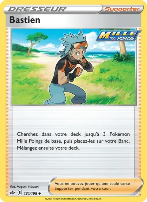 Carte Pokémon Bastien 131/198, extension Règne de Glace