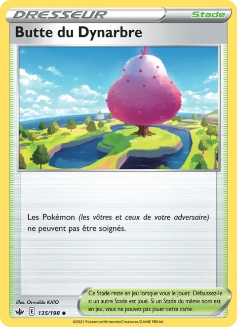 Carte Pokémon Butte du Dynarbre 135/198, extension Règne de Glace