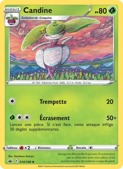 Carte Pokémon Candine 014/198, extension Règne de Glace