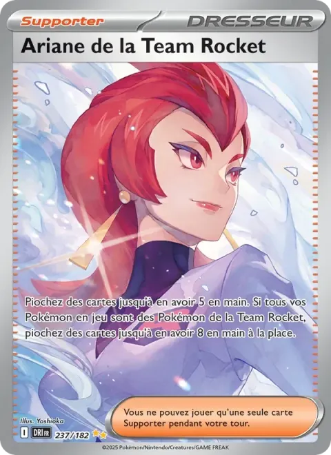 Carte Pokémon Ariane de la Team Rocket 237/182, extension Rivalités Destinées