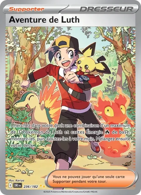 Carte Pokémon Aventure de Luth 236/182, extension Rivalités Destinées