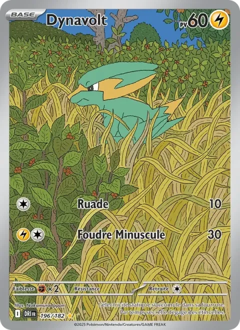 Carte Pokémon Dynavolt 196/182, extension Rivalités Destinées