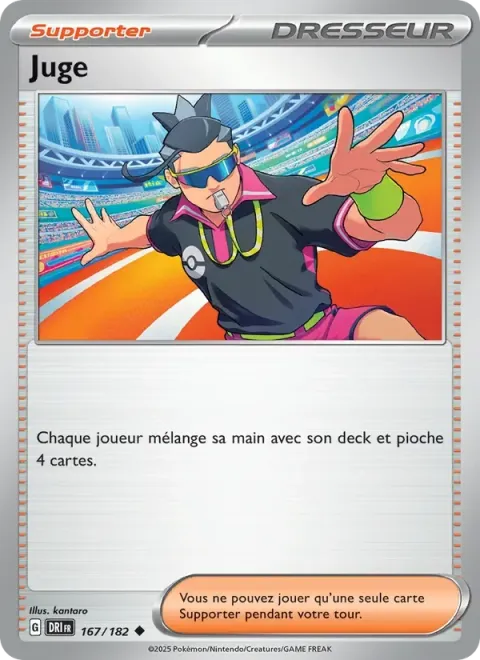 Carte Pokémon Juge 167/182, extension Rivalités Destinées