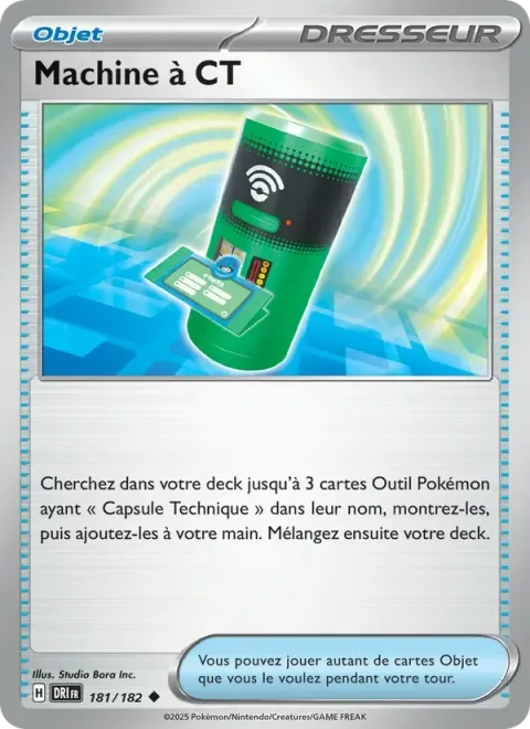 Carte Pokémon Machine à CT 181/182, extension Rivalités Destinées
