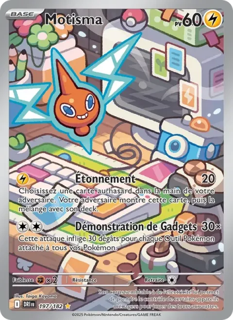 Carte Pokémon Motisma 197/182, extension Rivalités Destinées