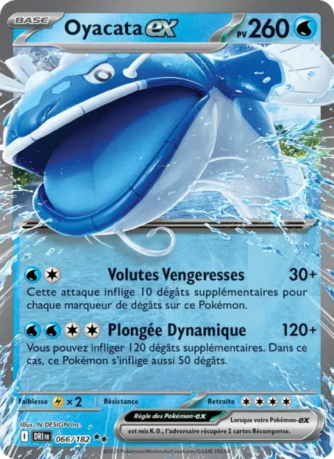 Carte Pokémon Oyacata-ex 066/182, extension Rivalités Destinées