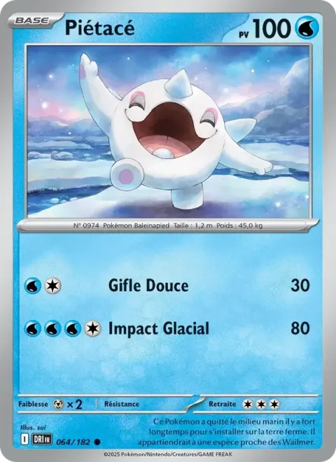Carte Pokémon Piétacé 064/182, extension Rivalités Destinées