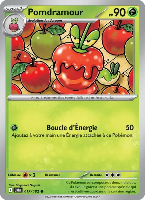 Carte Pokémon Pomdramour 017/182, extension Rivalités Destinées