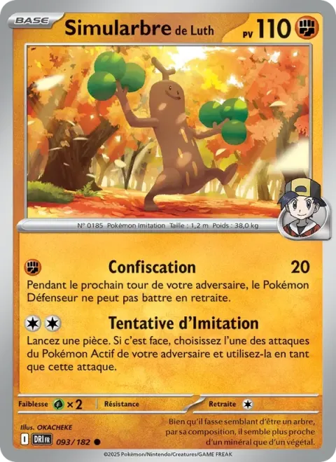 Carte Pokémon Simularbre de Luth 093/182, extension Rivalités Destinées
