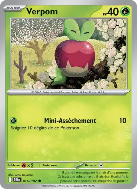 Carte Pokémon Verpom 016/182, extension Rivalités Destinées