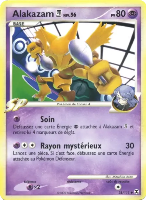 Carte Pokémon Alakazam 4 Niv. 56 038/111, extension Rivaux Émergeants