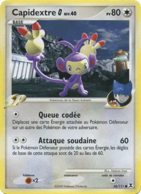 Carte Pokémon Capidextre G Niv. 40 056/111, extension Rivaux Émergeants