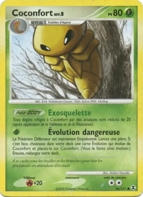 Carte Pokémon Coconfort Niv. 8 066/111, extension Rivaux Émergeants