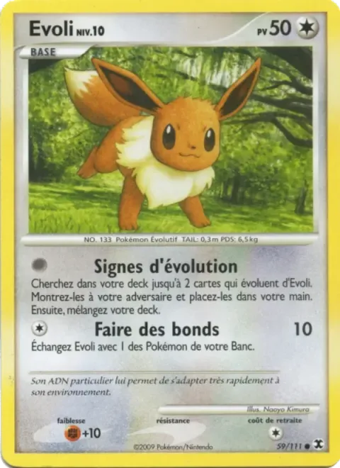 Carte Pokémon Evoli Niv. 10 059/111, extension Rivaux Émergeants