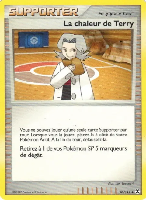 Carte Pokémon La chaleur de Terry 090/111, extension Rivaux Émergeants