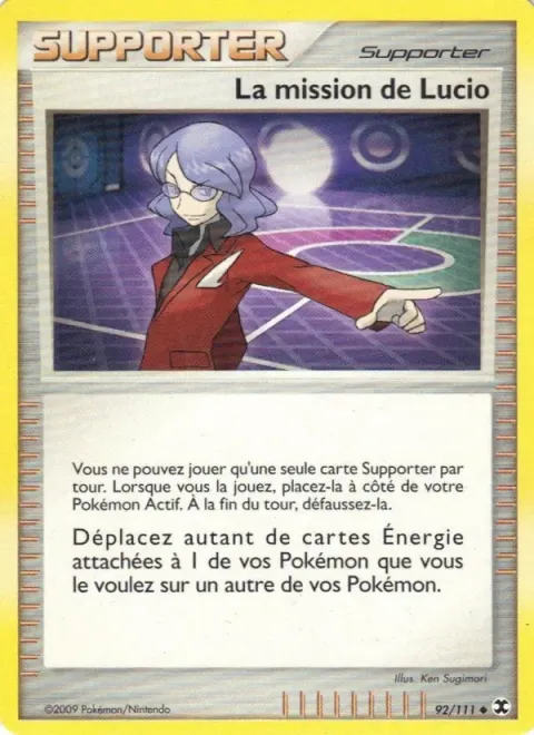 Carte Pokémon La mission de Lucio 092/111, extension Rivaux Émergeants