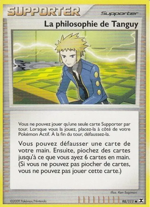 Carte Pokémon La Philosophie de Tanguy 098/111, extension Rivaux Émergeants