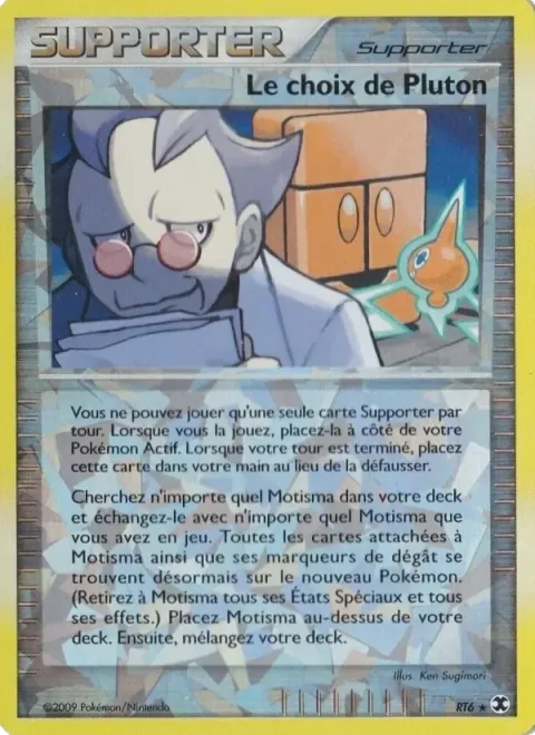 Carte Pokémon Le choix de Pluton RT6/RT6, extension Rivaux Émergeants