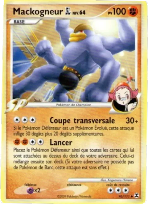 Carte Pokémon Mackogneur GL Niv. 64 046/111, extension Rivaux Émergeants