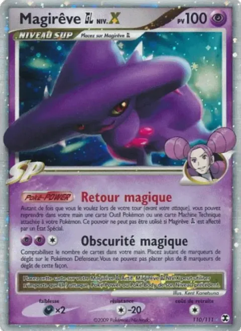 Carte Pokémon Magirêve GL Niv. X 110/111, extension Rivaux Émergeants