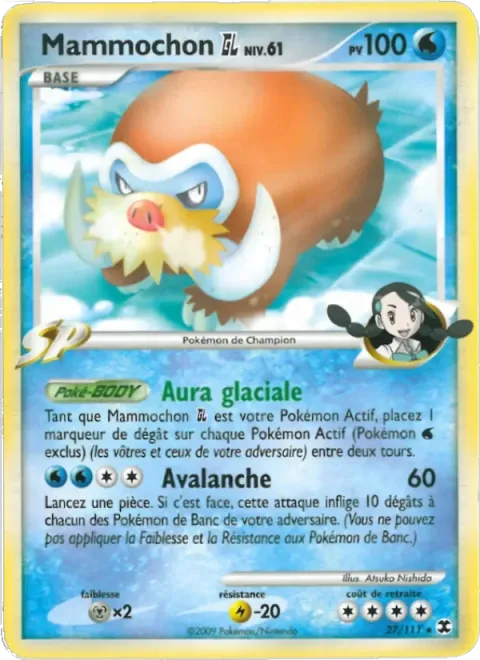 Carte Pokémon Mammochon GL Niv. 61 027/111, extension Rivaux Émergeants