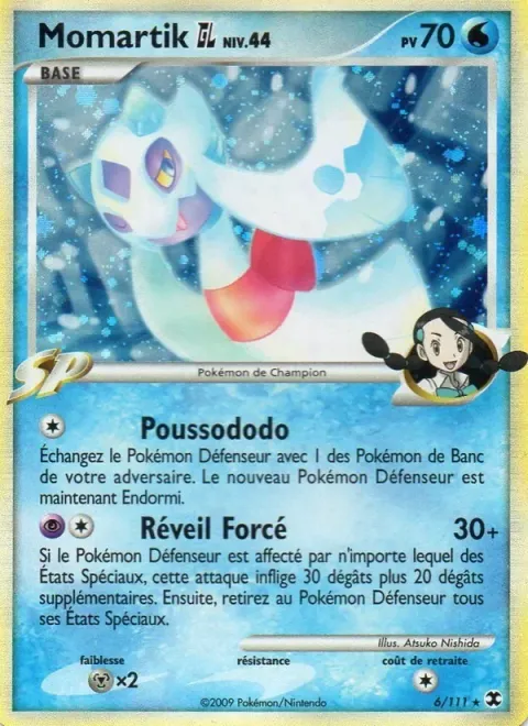 Carte Pokémon Momartik GL Niv. 44 006/111, extension Rivaux Émergeants