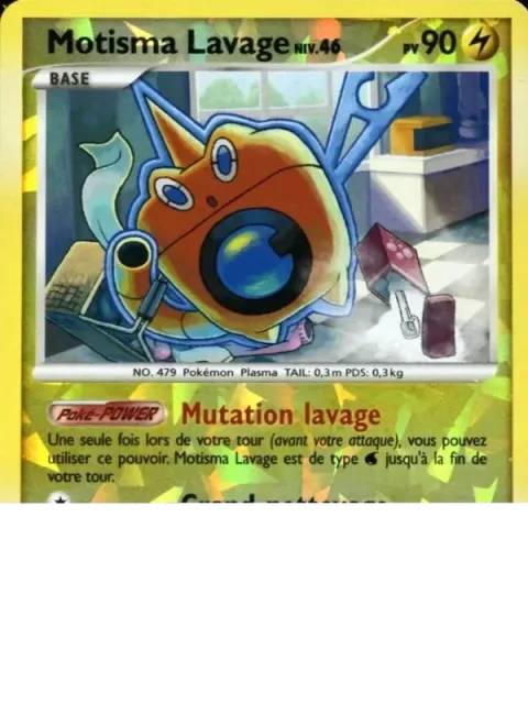 Carte Pokémon Motisma Lavage Niv. 46 RT5/RT6, extension Rivaux Émergeants