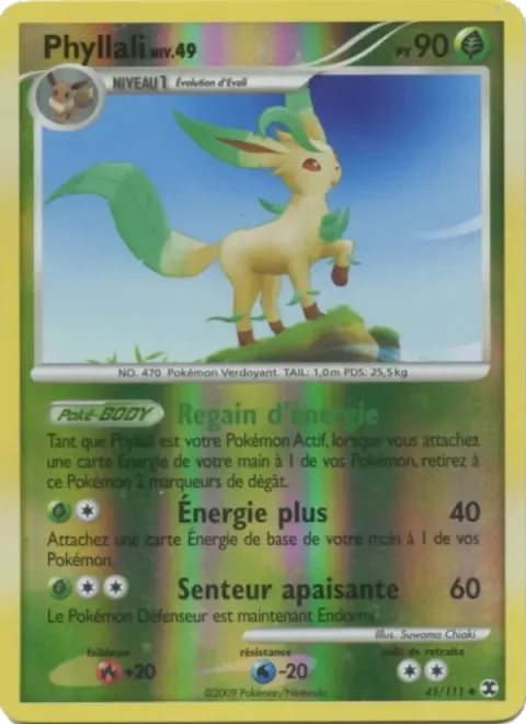 Carte Pokémon Phyllali Niv. 49 045/111, extension Rivaux Émergeants