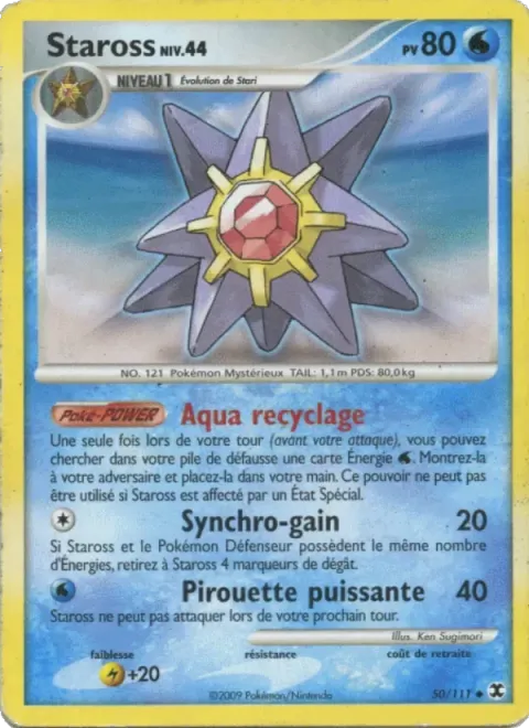 Carte Pokémon Staross Niv. 44 050/111, extension Rivaux Émergeants