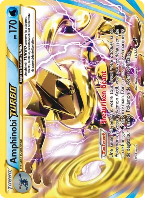 Carte Pokémon Amphinobi TURBO 041/122, extension Rupture Turbo