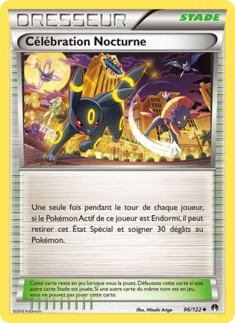 Carte Pokémon Célébration Nocturne 096/122, extension Rupture Turbo