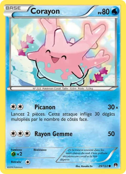 Carte Pokémon Corayon 029/122, extension Rupture Turbo