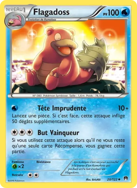 Carte Pokémon Flagadoss 020/122, extension Rupture Turbo