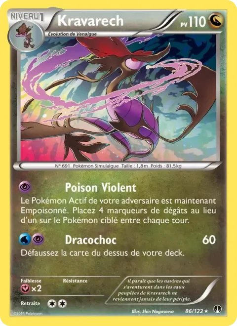 Carte Pokémon Kravarech 086/122, extension Rupture Turbo