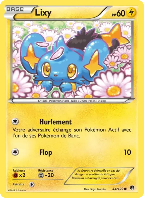 Carte Pokémon Lixy 044/122, extension Rupture Turbo