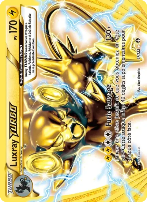 Carte Pokémon Luxray TURBO 047/122, extension Rupture Turbo