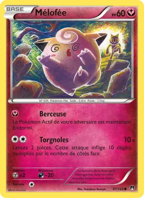 Carte Pokémon Mélofée 081/122, extension Rupture Turbo