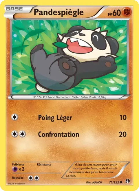 Carte Pokémon Pandespiègle 071/122, extension Rupture Turbo