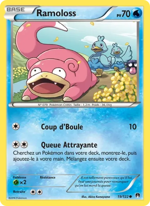 Carte Pokémon Ramoloss 019/122, extension Rupture Turbo