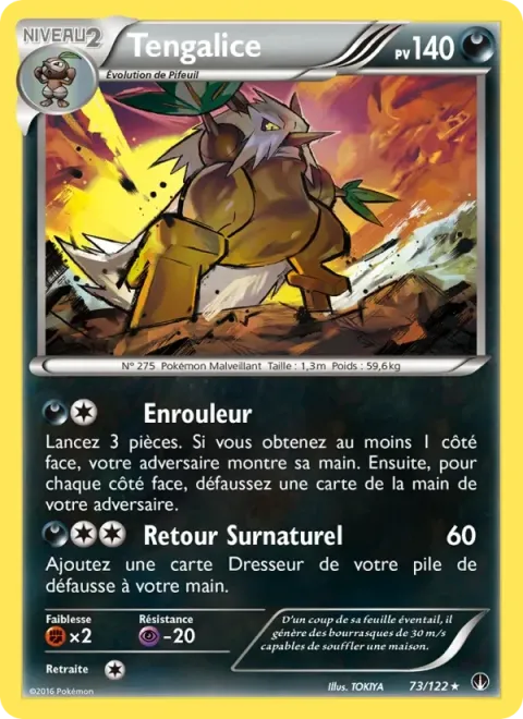 Carte Pokémon Tengalice 073/122, extension Rupture Turbo