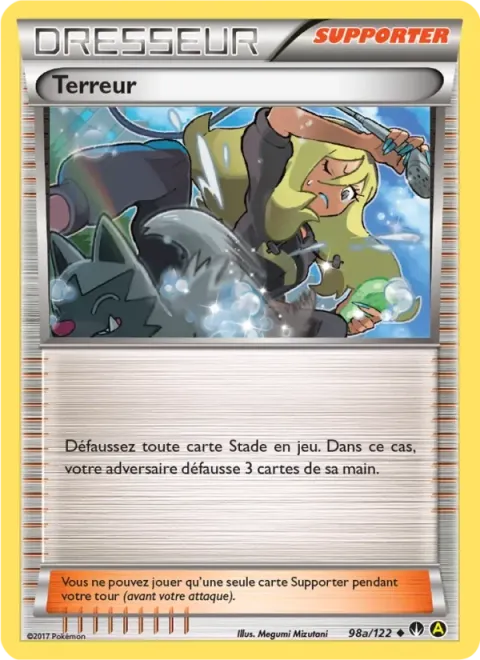 Carte Pokémon Terreur 98A/122, extension Rupture Turbo