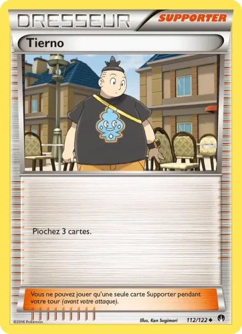 Carte Pokémon Tierno 112/122, extension Rupture Turbo