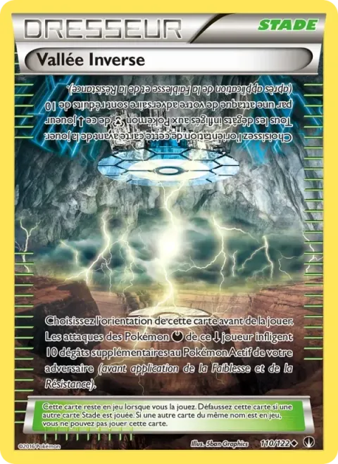 Carte Pokémon Vallée Inverse 110/122, extension Rupture Turbo